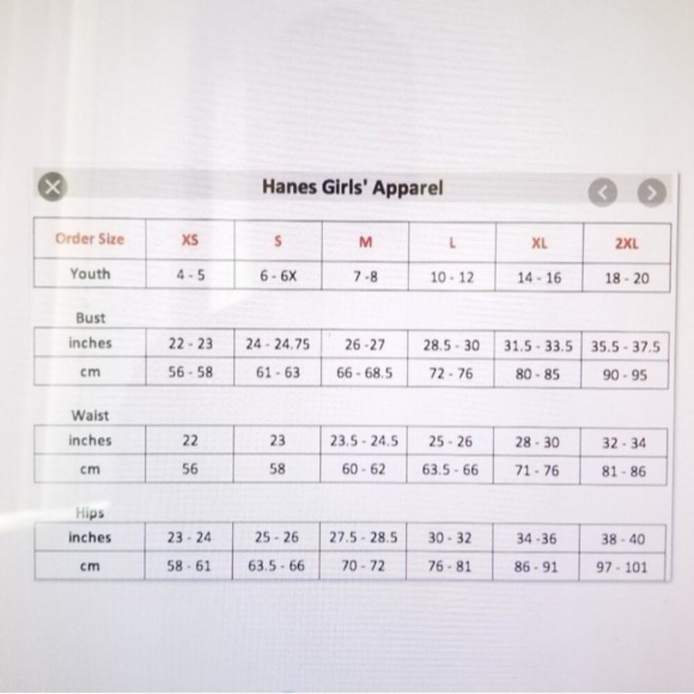 HANES Girl Shirred Graphic Long Sleeve - Picture 2 of 2